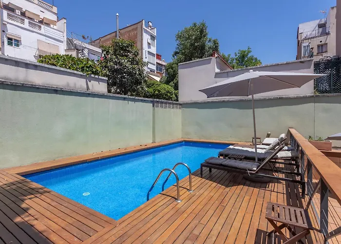 Appartement My Space Emirates - Bright In Gracia With Shared Pool Barcelone